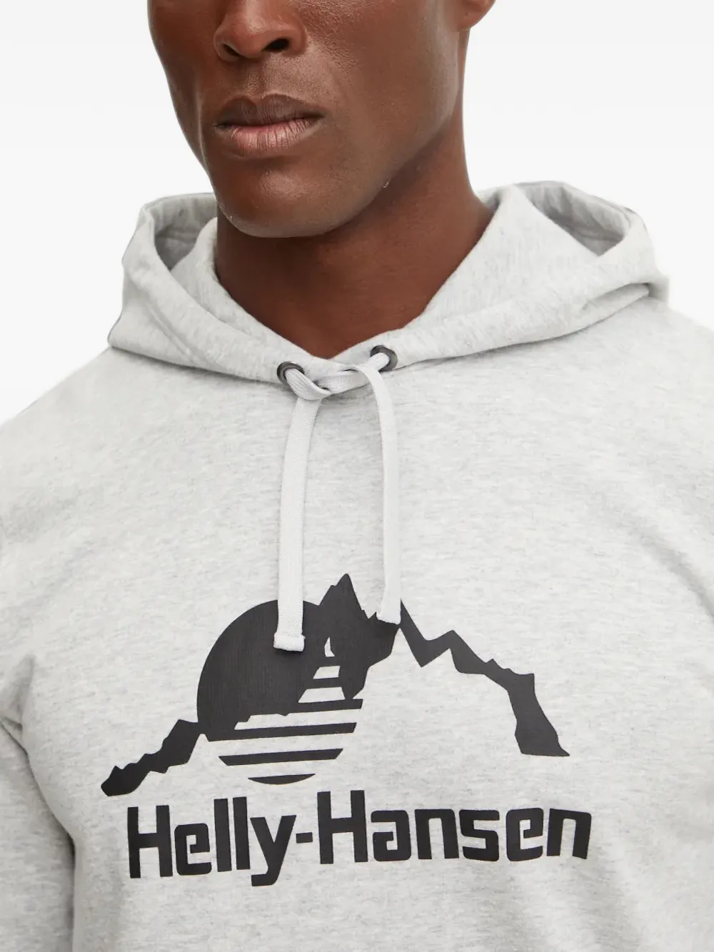 Helly Hansen logo-print hoodie Grijs