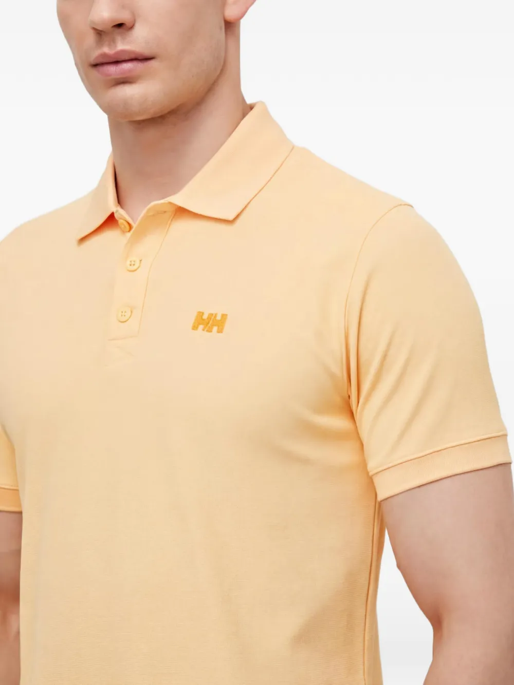 Helly Hansen Poloshirt met knopen en korte mouwen Oranje