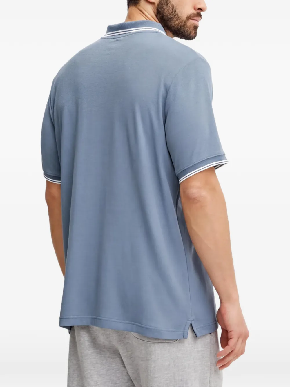 Helly Hansen Poloshirt met logoprint Blauw