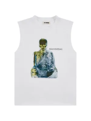 Comme Des Garçons Homme Plus Lips-print scoop-neck Tank Top