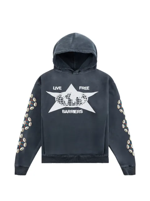 BARRIERS Cowrie Shell hoodie