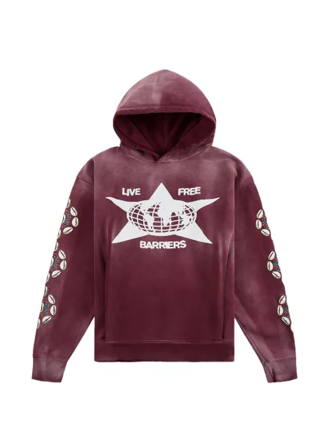 BARRIERS Cowrie Shell hoodie