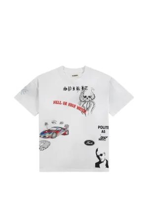 SAINT MXXXXXX Denim Tears graphic-print T-shirt | Neutrals