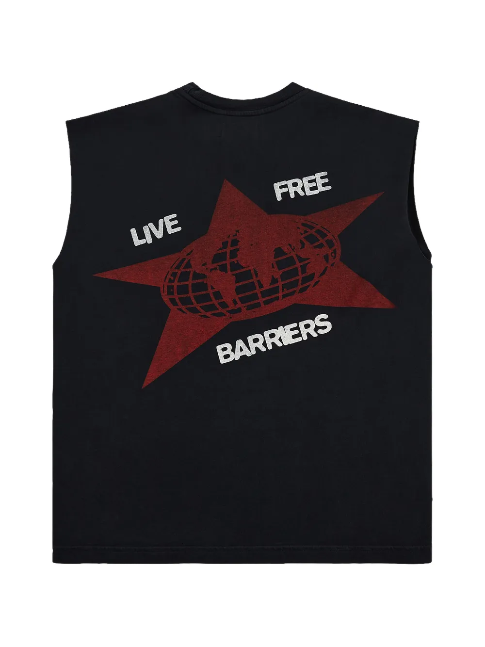 BARRIERS Tanktop met print Zwart