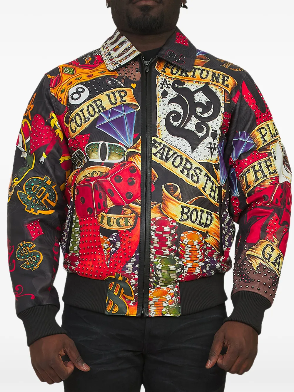PELLE PELLE High Rollers Jacke mit Print - Schwarz