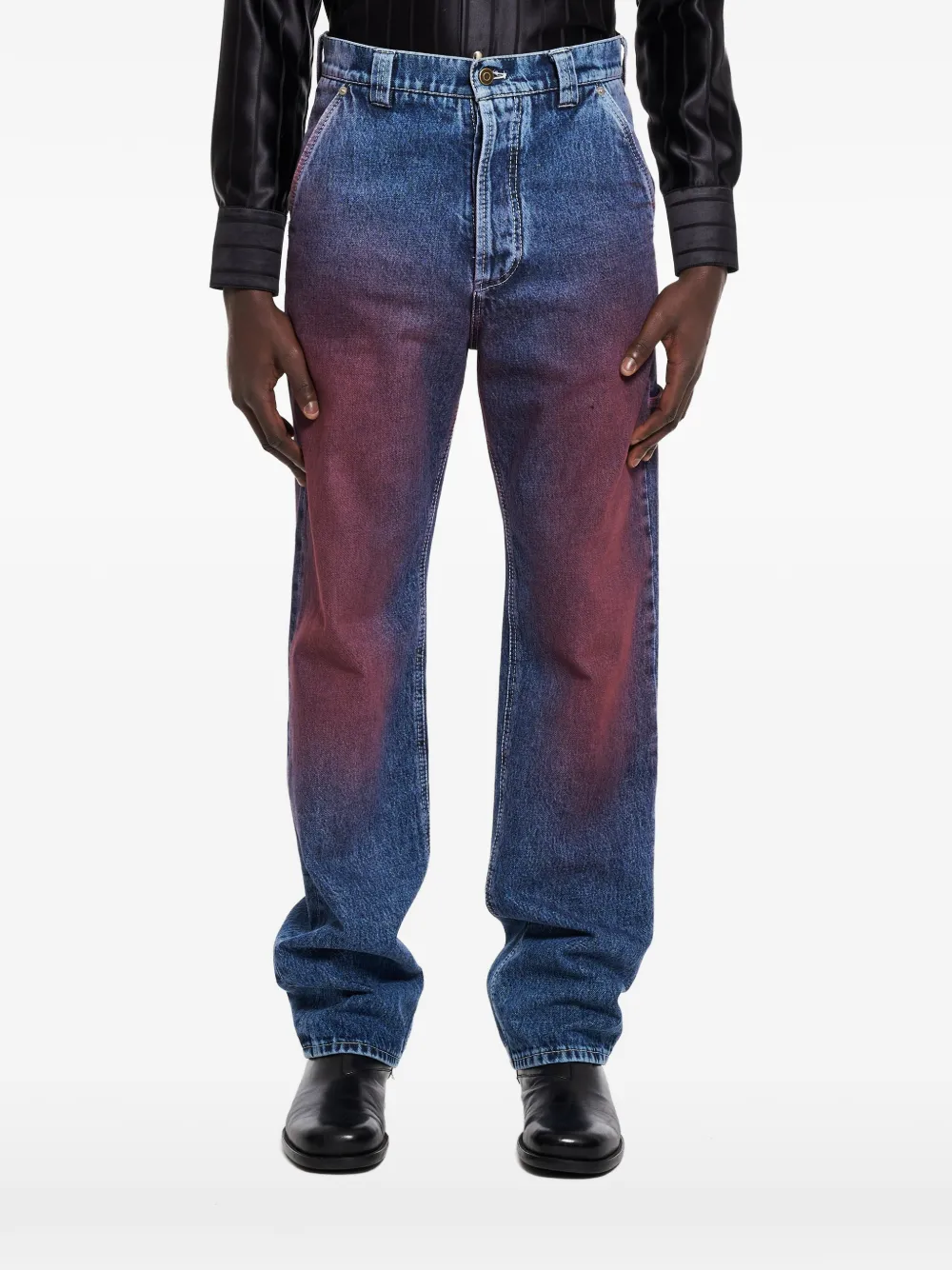 Winnie NY straight-leg dyed jeans - Blu
