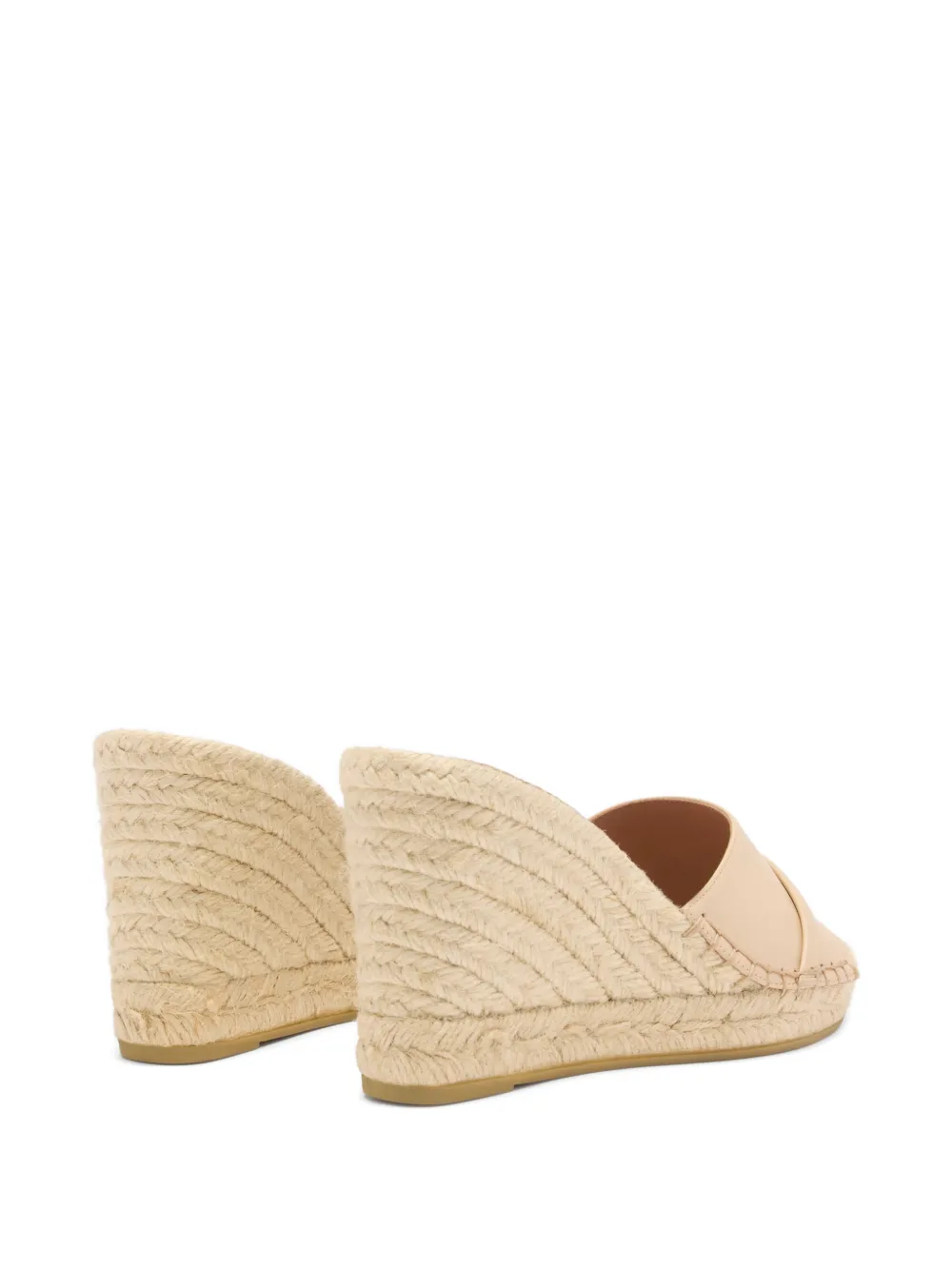 Malone Souliers Espadrilles met sleehak Beige