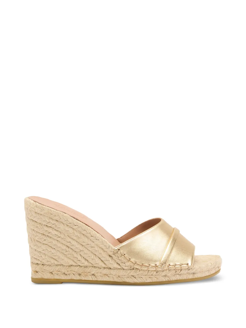 Malone Souliers Espadrilles Soleil con zeppa - Oro