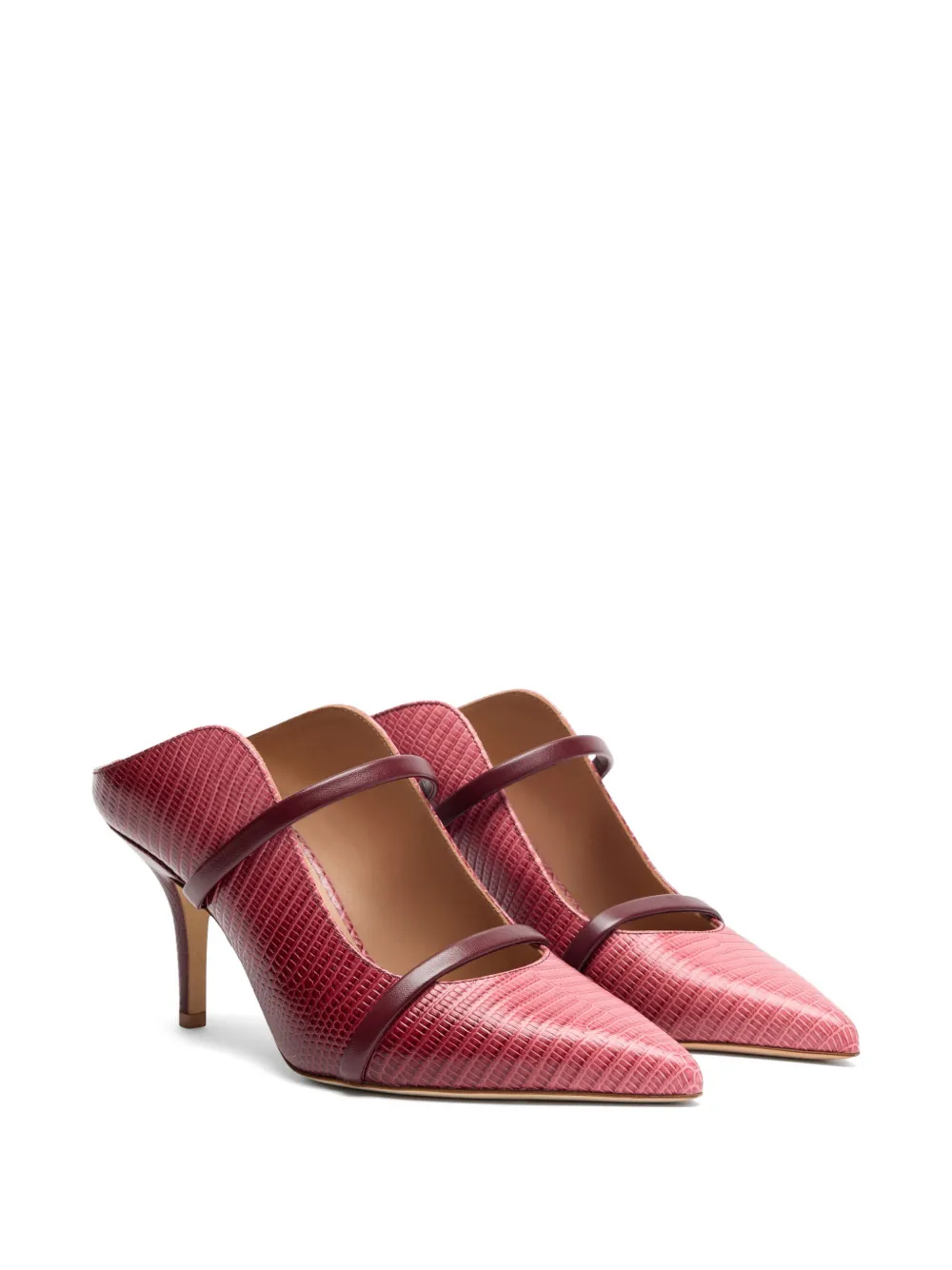 Malone Souliers Maureen leren muiltjes met kleurverloop Rood