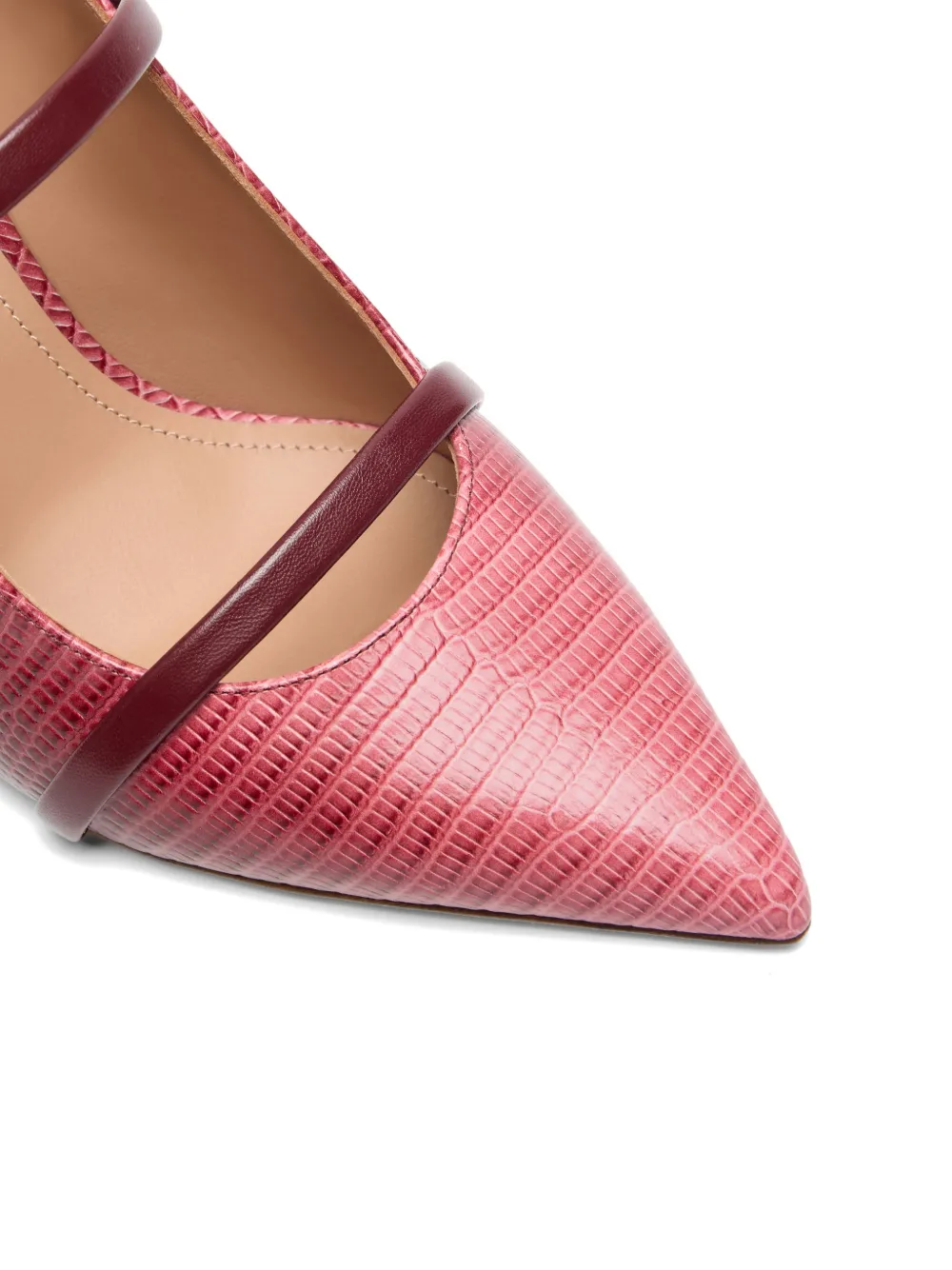 Malone Souliers Maureen leren muiltjes met kleurverloop Rood