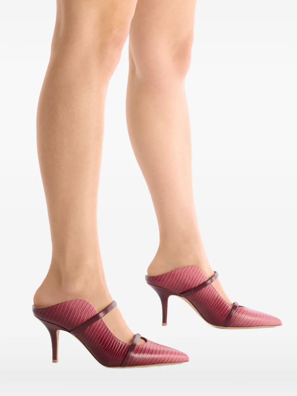 Malone Souliers Maureen leren muiltjes met kleurverloop Rood