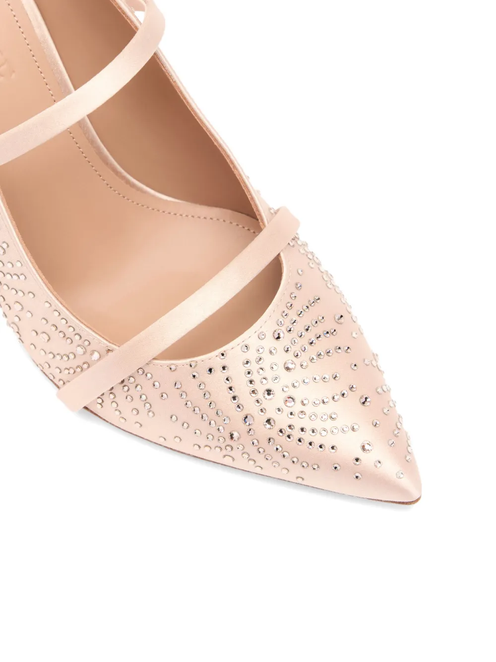 Malone Souliers Maureen muiltjes verfraaid met kristallen Beige