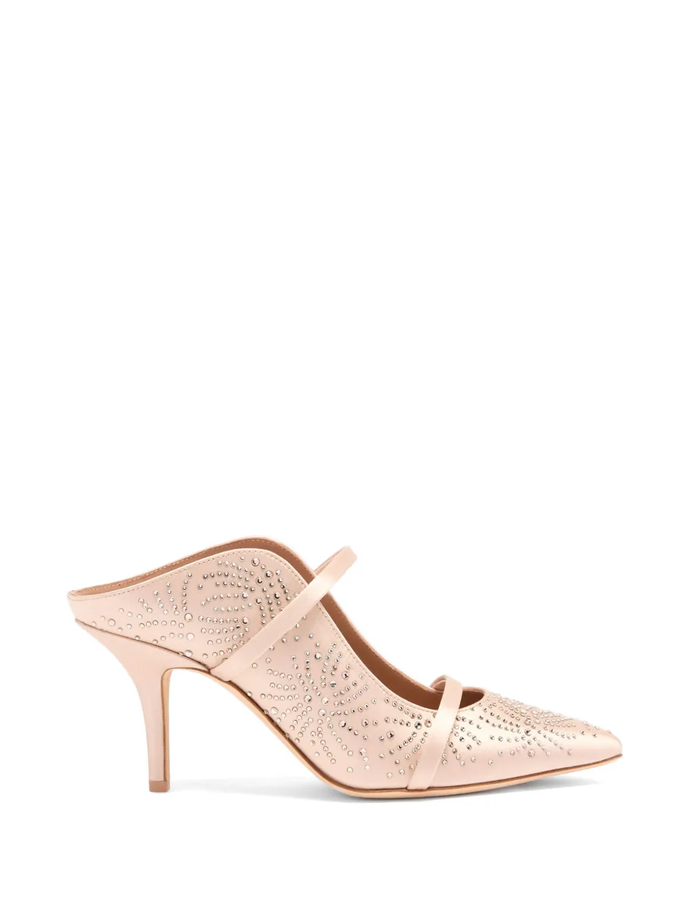 Malone Souliers Maureen muiltjes verfraaid met kristallen Beige