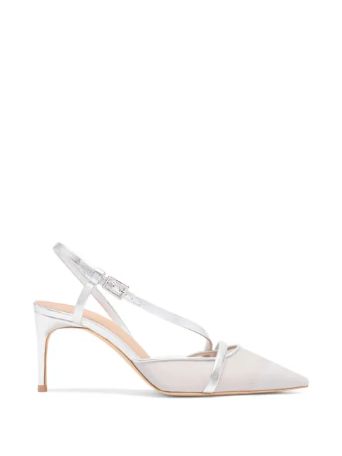 Malone Souliers shimmer organza slingback pumps