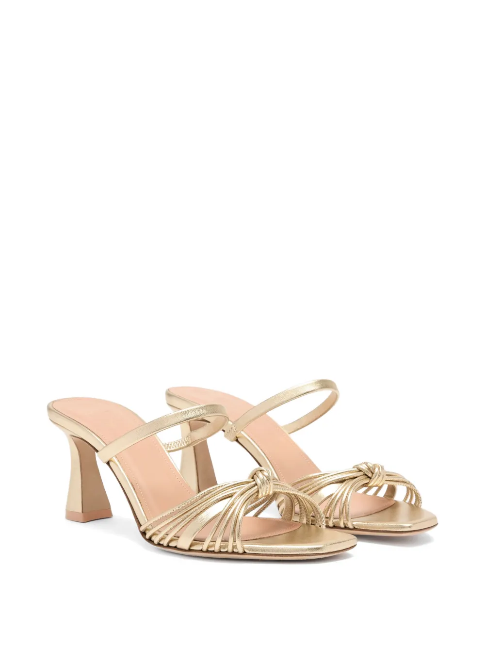 Malone Souliers Lucinda knotted leather sandals Goud