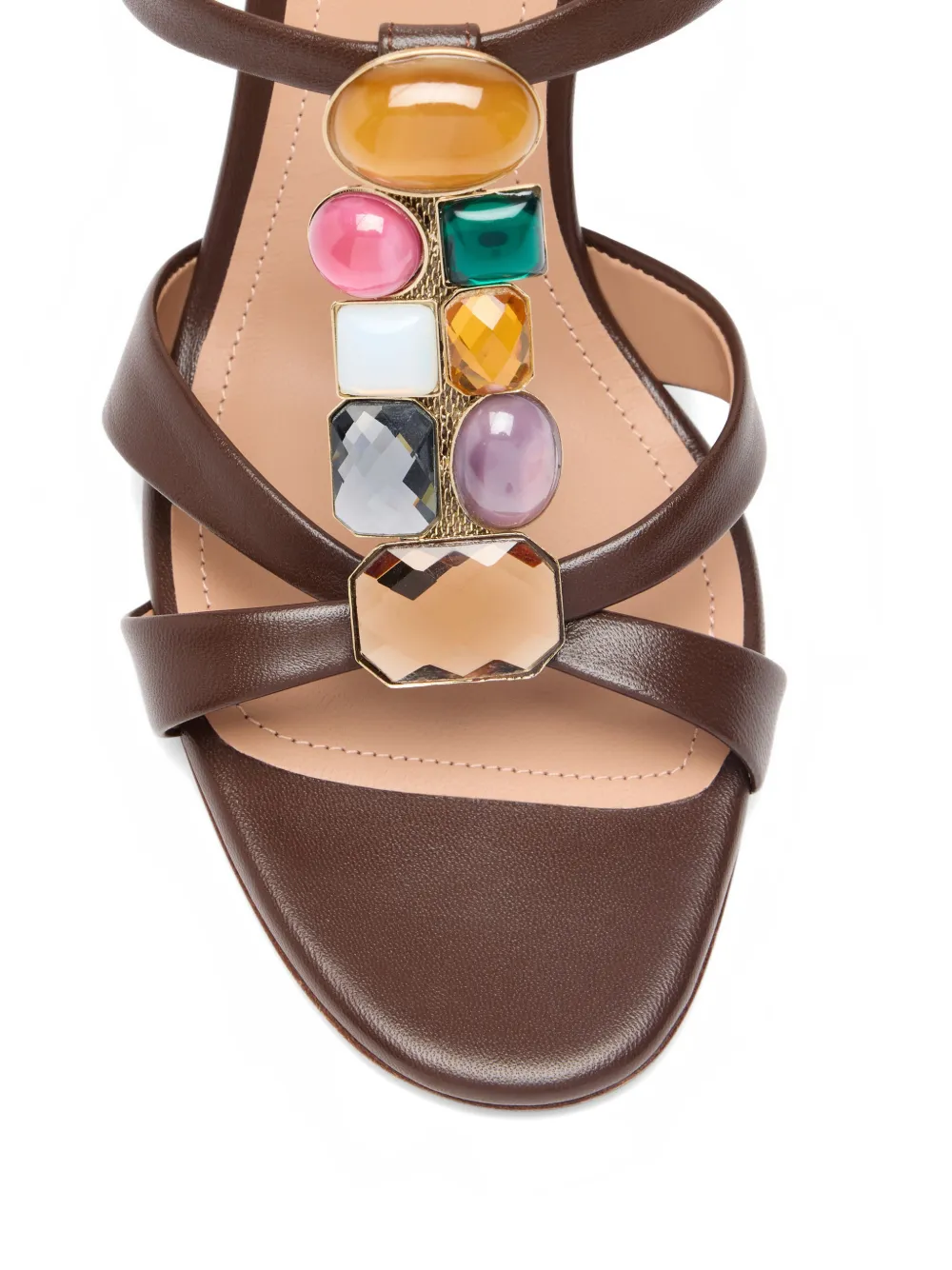 Malone Souliers Simi leren sandalen Bruin