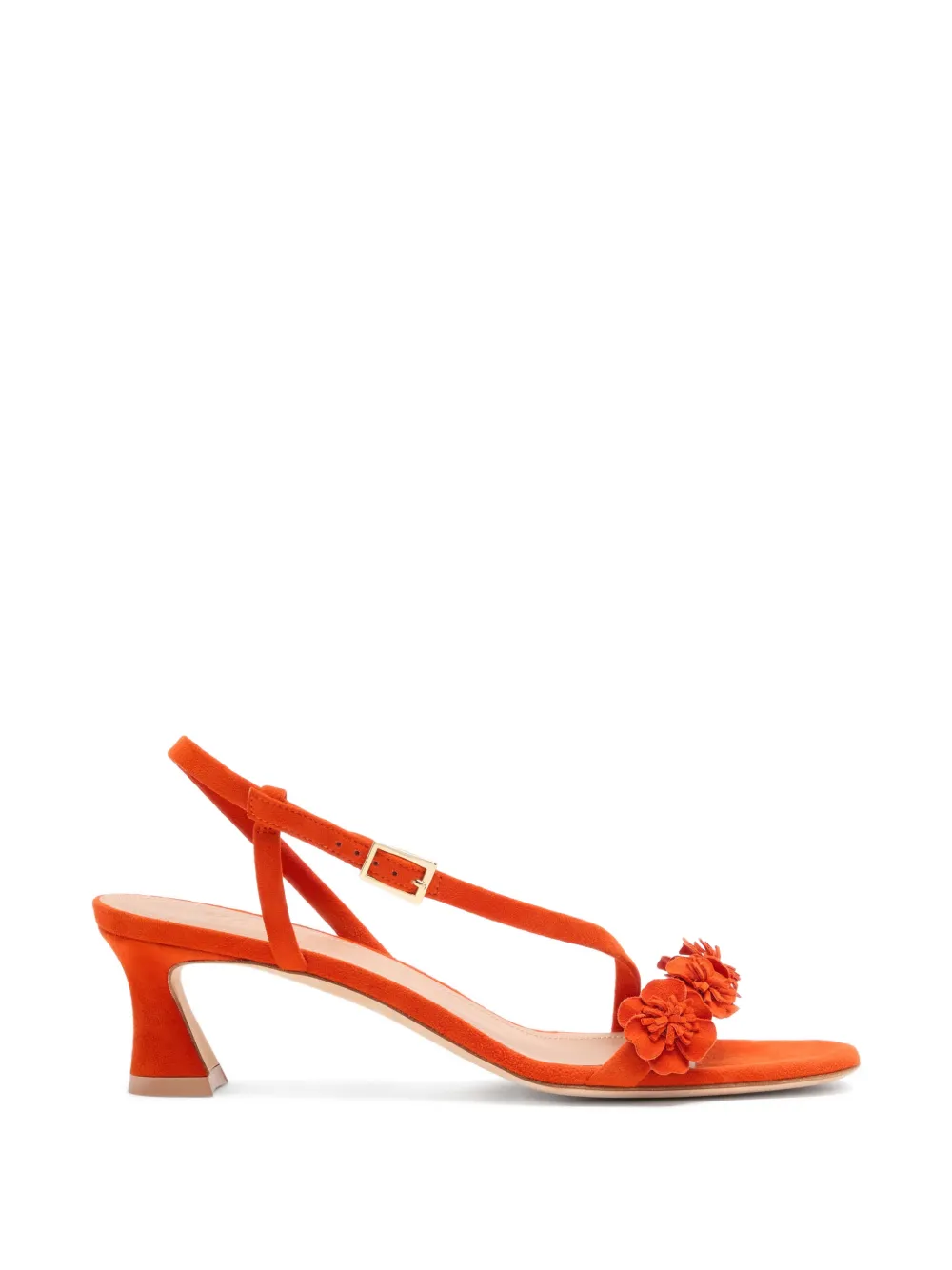 Malone Souliers Serra suède sandalen met bloemen Oranje