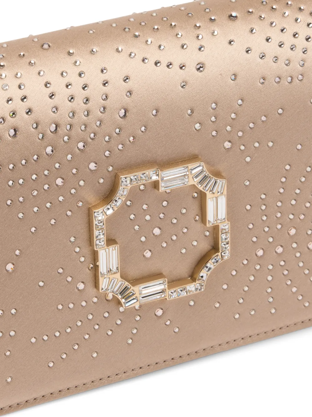 Malone Souliers Vivien clutch verfraaid met kristallen Beige