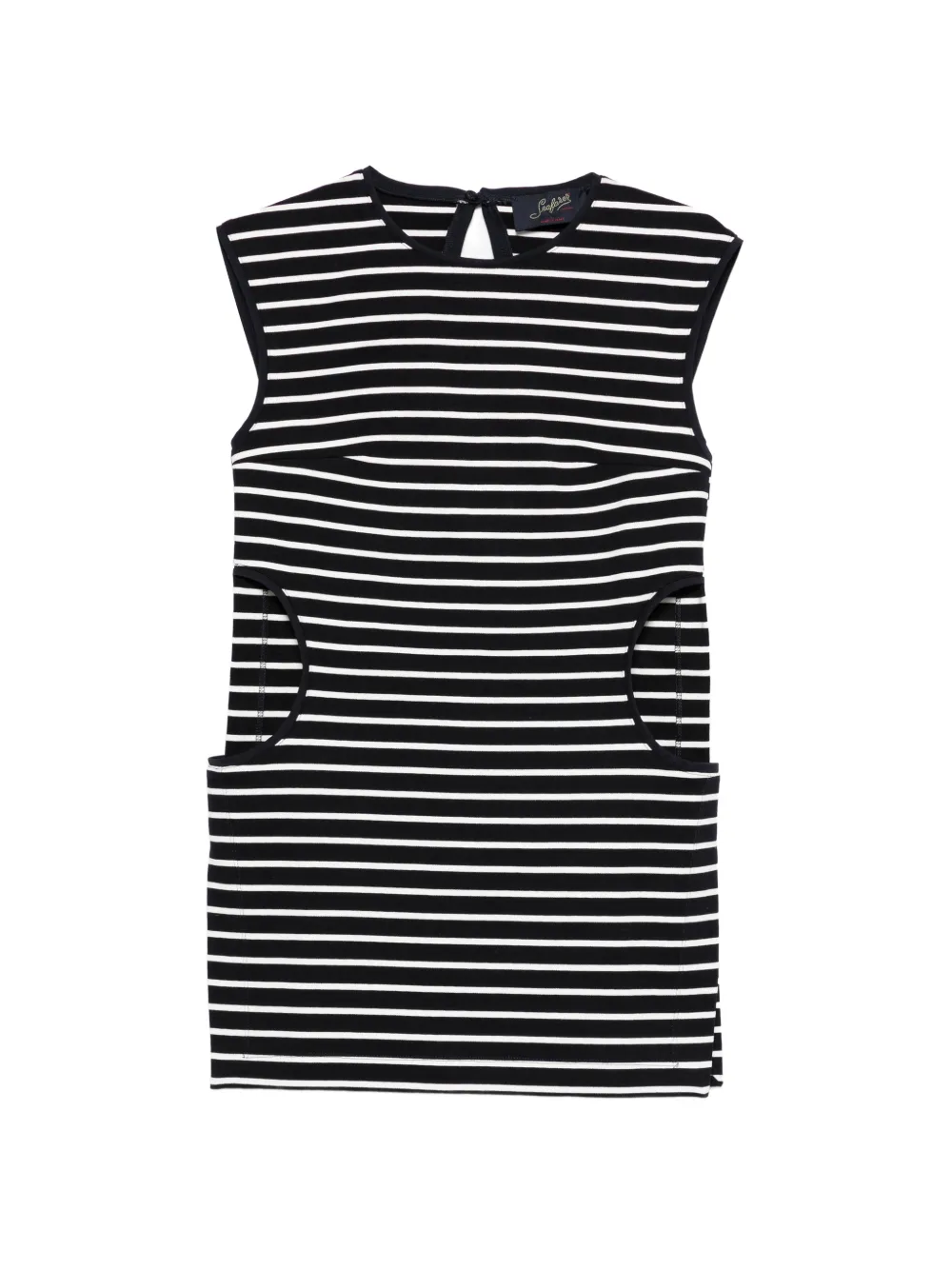 Seafarer striped pocket dress - Blu