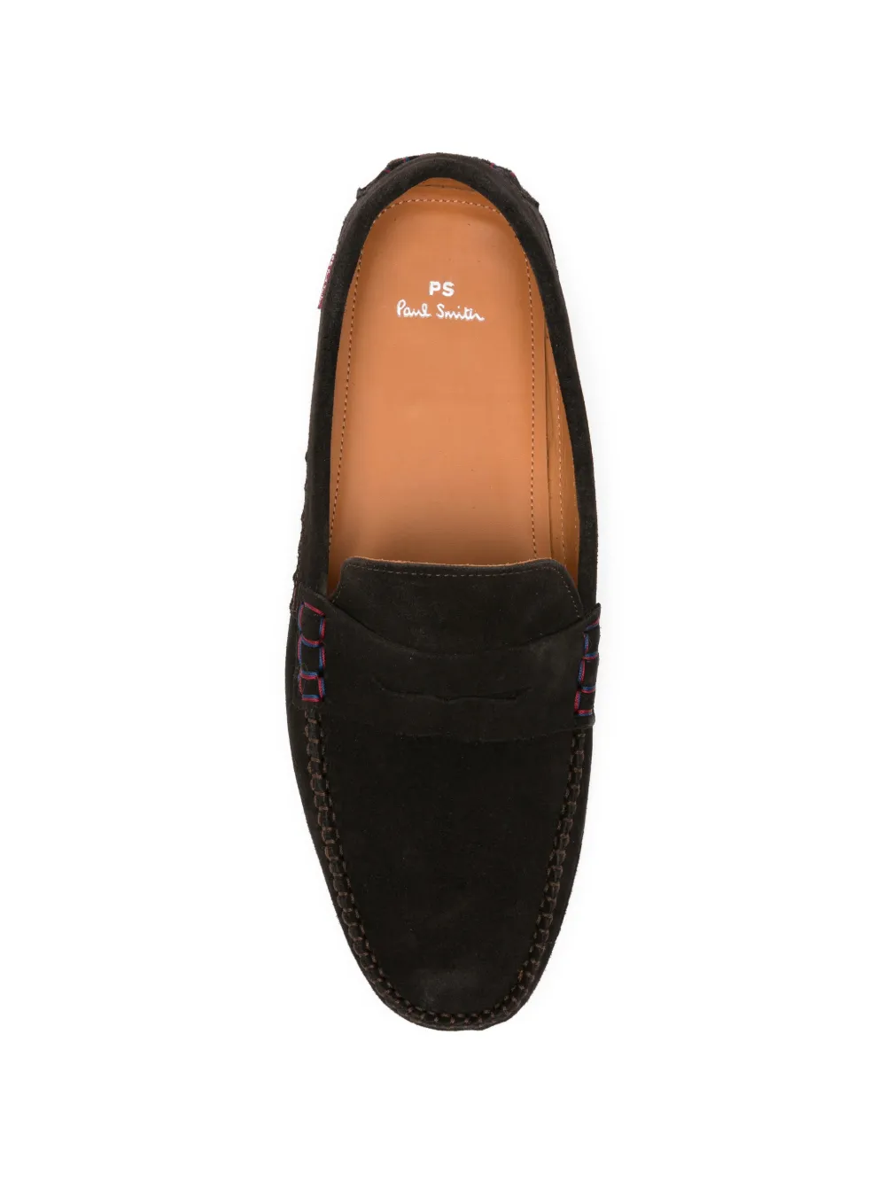 PS Paul Smith Penny loafers met stiksels Bruin