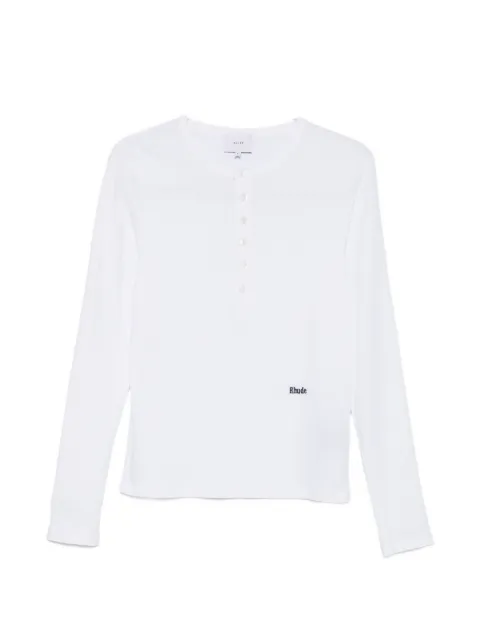 RHUDE button-up long-sleeve T-shirt
