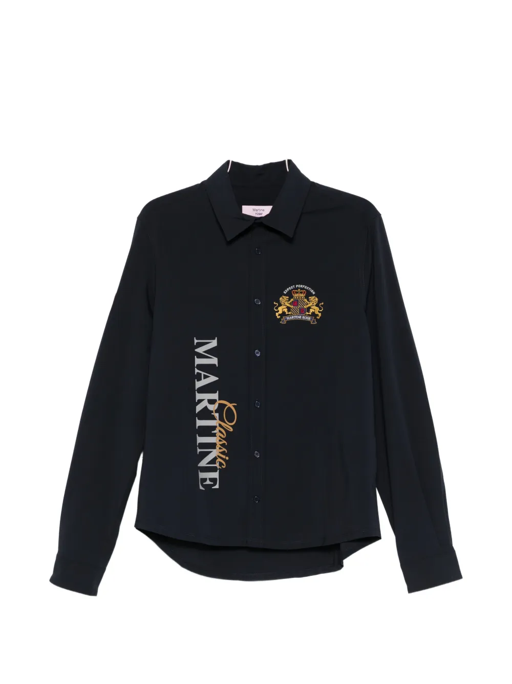 Martine Rose embroidery shirt - Blu