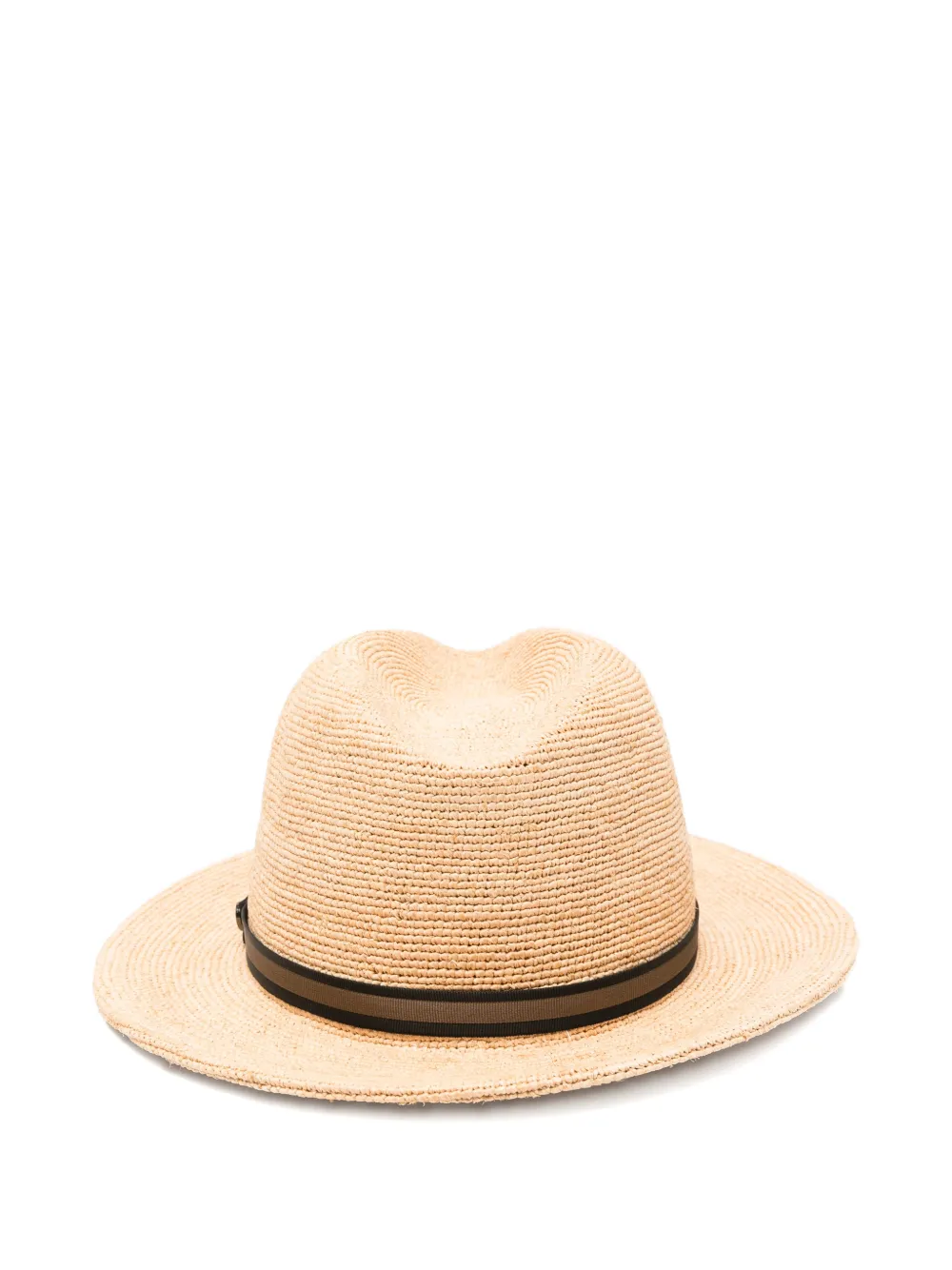 Borsalino Strohoed met lint Beige