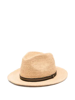 Borsalino ストロー フェドーラハット | ニュートラル | FARFETCH JP