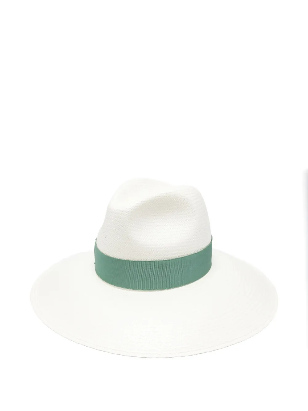 Borsalino Sophie straw ribbon hat - Bianco