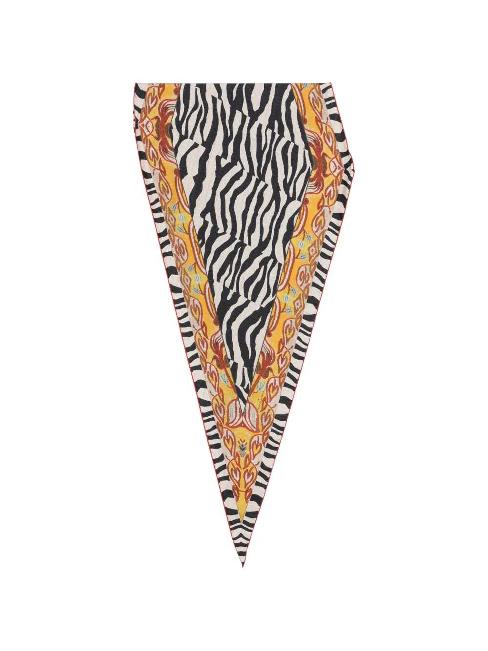 Pierre-Louis Mascia zebra-print scarf - Giallo