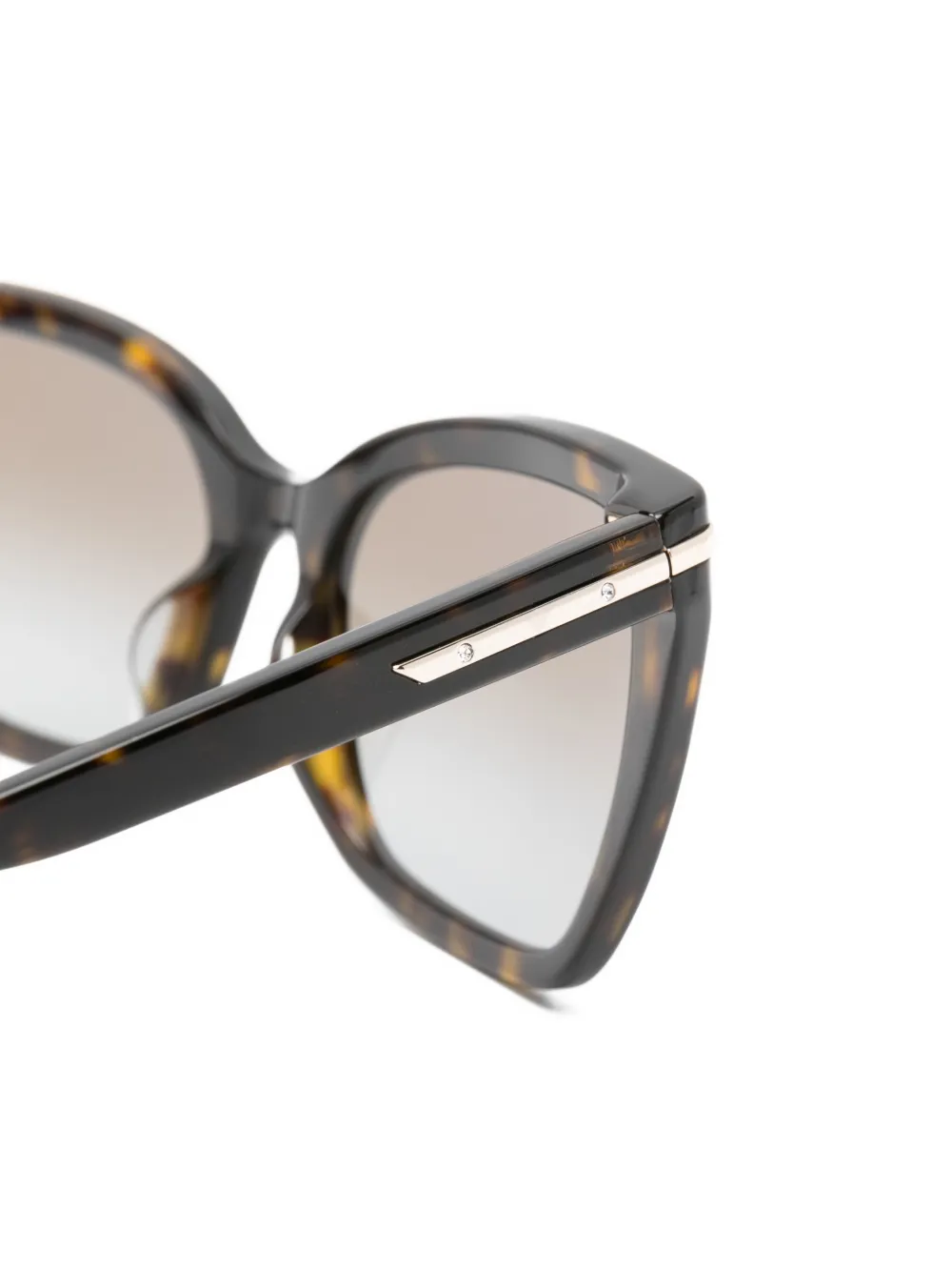 Emporio Armani Zonnebril met cat-eye montuur Bruin