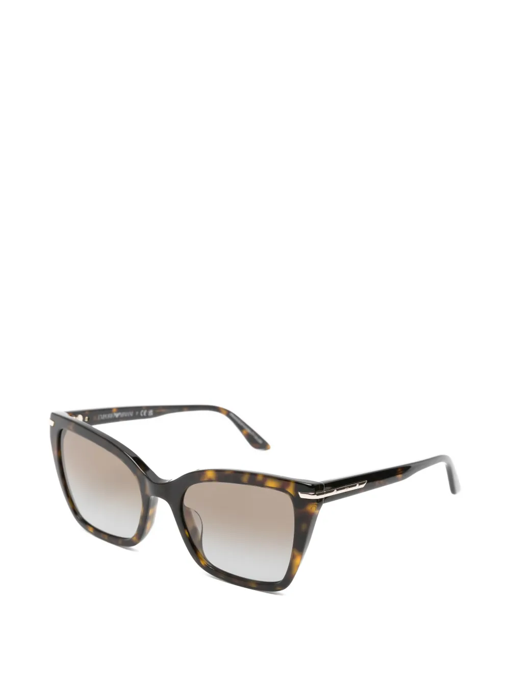 Emporio Armani Zonnebril met cat-eye montuur Bruin