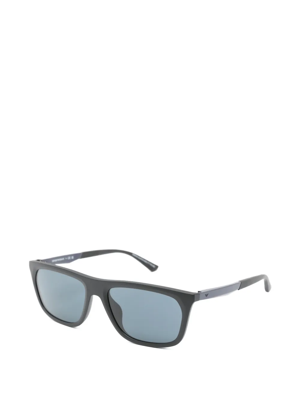 Emporio Armani Zonnebril met rechthoekig montuur Grijs