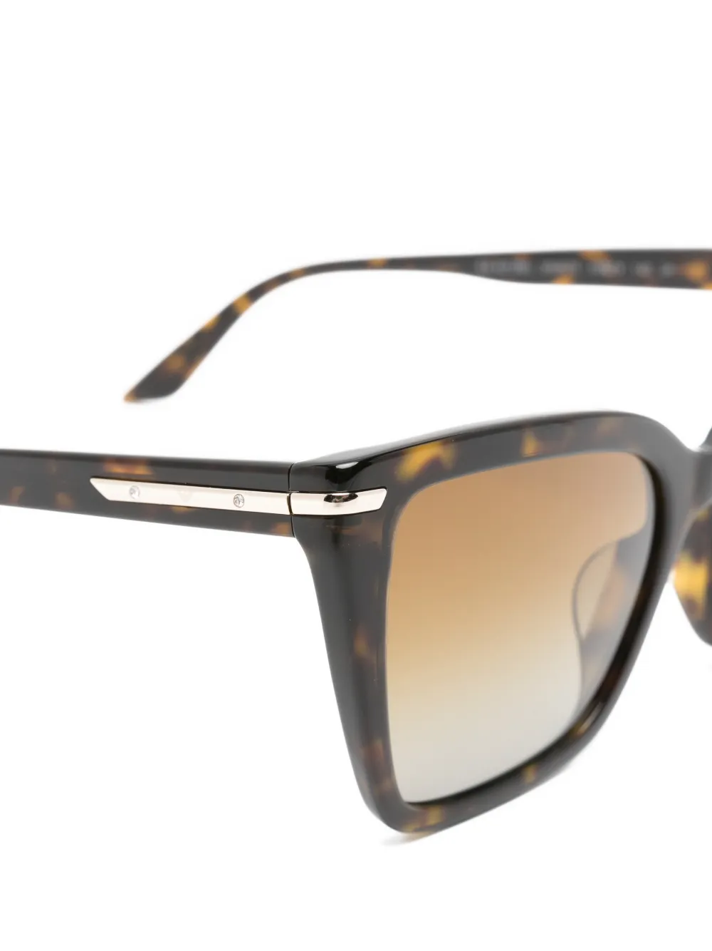 Emporio Armani Zonnebril met cat-eye montuur Bruin