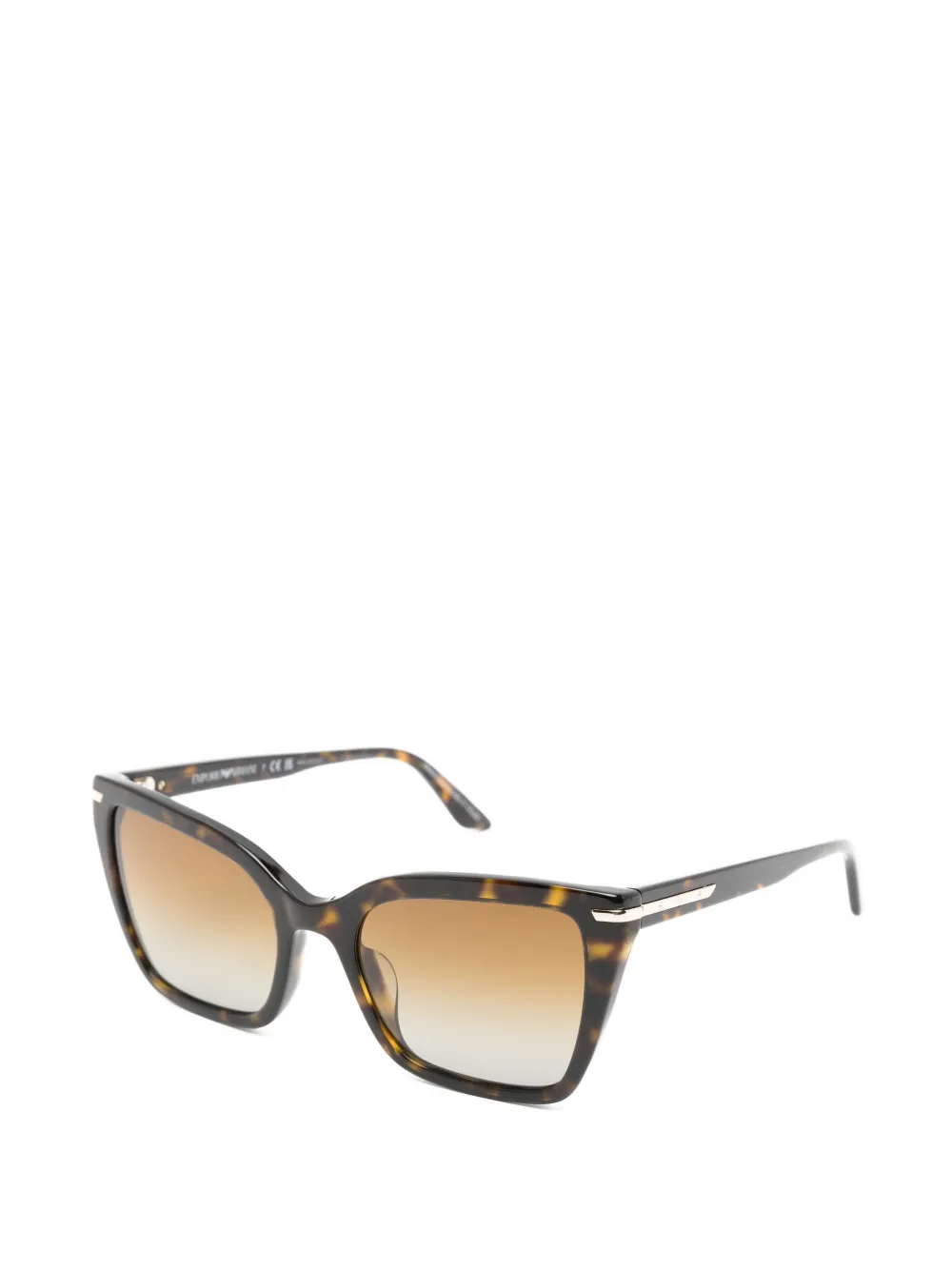 Emporio Armani Zonnebril met cat-eye montuur Bruin