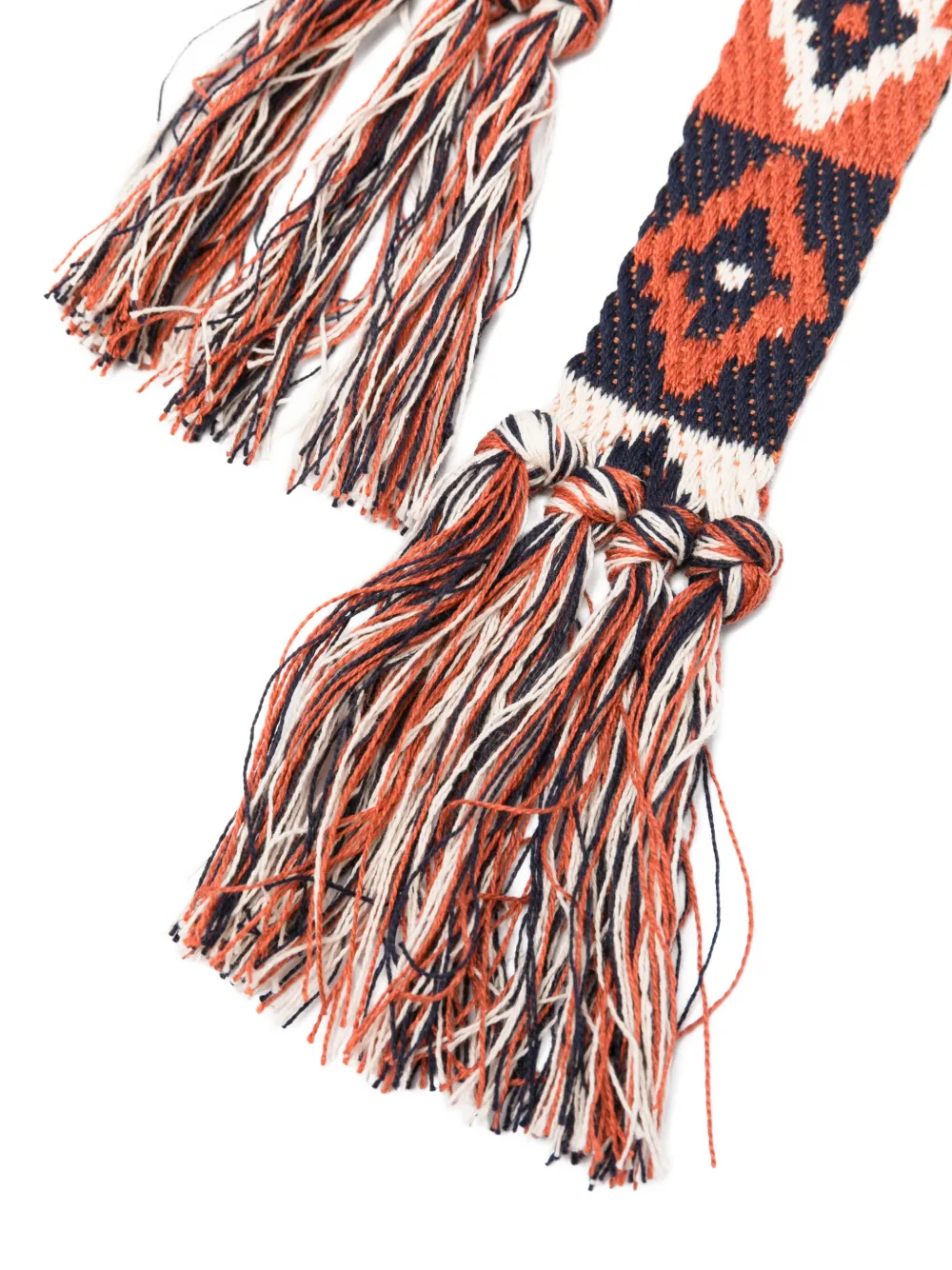  Pierre-louis Mascia Tassel Pattern Belt - Orange 