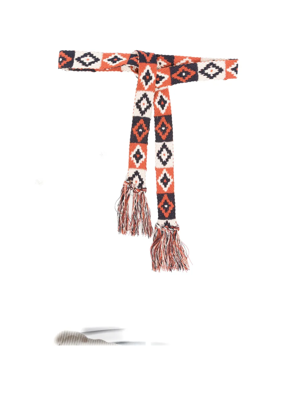 Pierre-Louis Mascia tassel pattern belt - Arancione