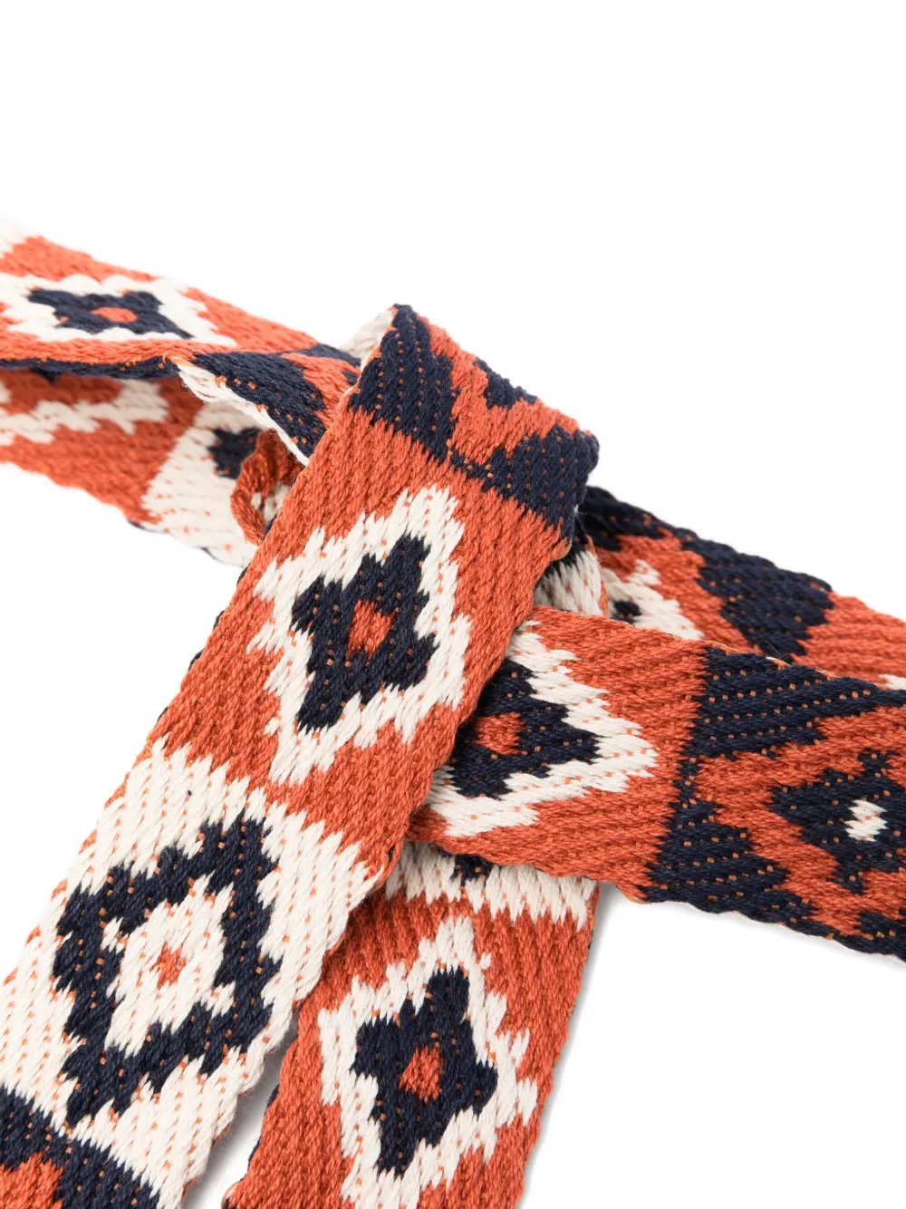  Pierre-louis Mascia Tassel Pattern Belt - Orange 