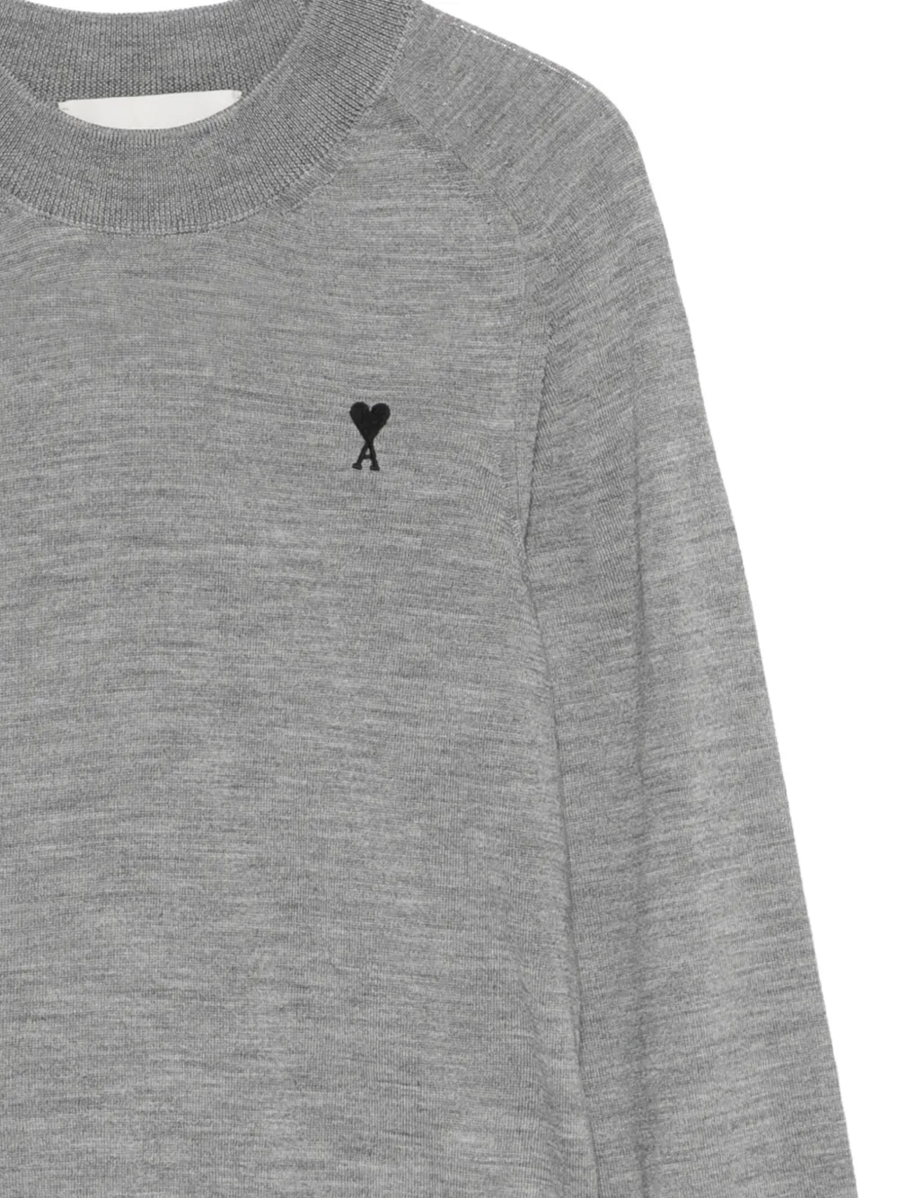  Ami Paris Round-neck Sweater - Grey 