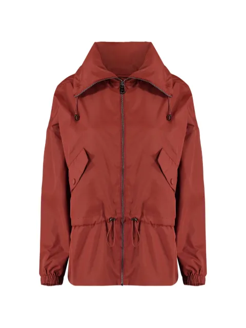 Track & Field Parka com capuz ajustável e ajuste no cós