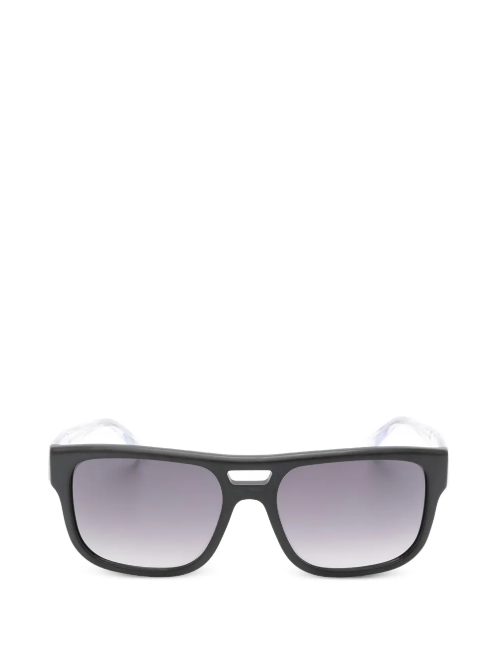 Emporio Armani rectangle-frame sunglasses - Schwarz