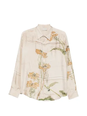 Pierre-Louis Mascia シルクシャツ | ニュートラル | FARFETCH JP