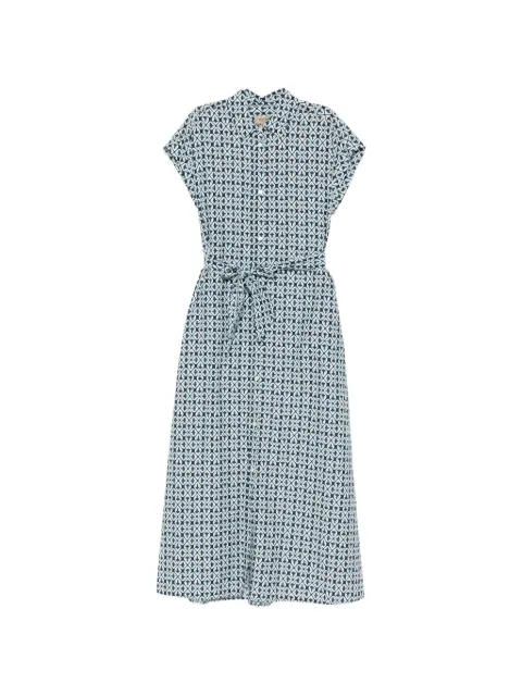 Woolrich платье миди с поясом и узором