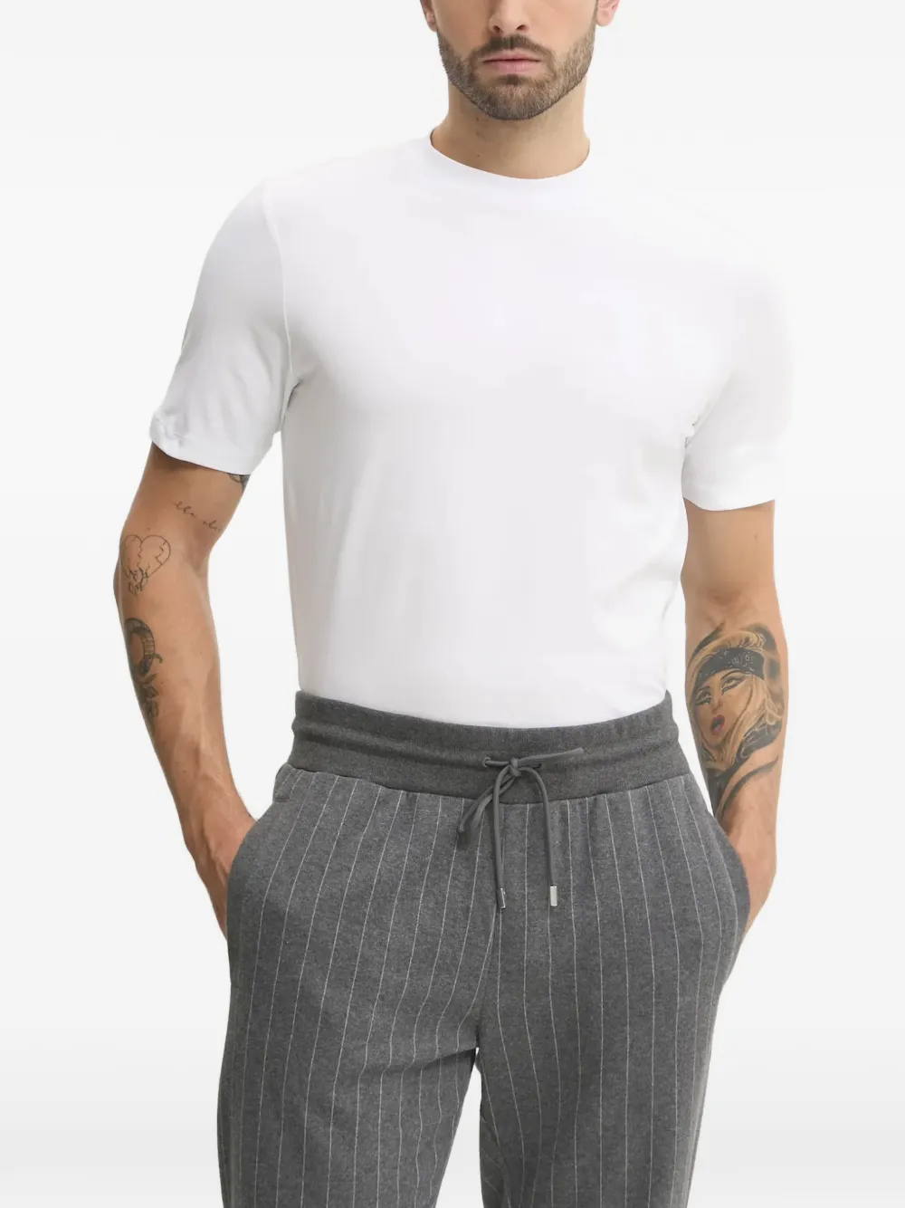 Karl Lagerfeld logo-detail T-shirt - Bianco