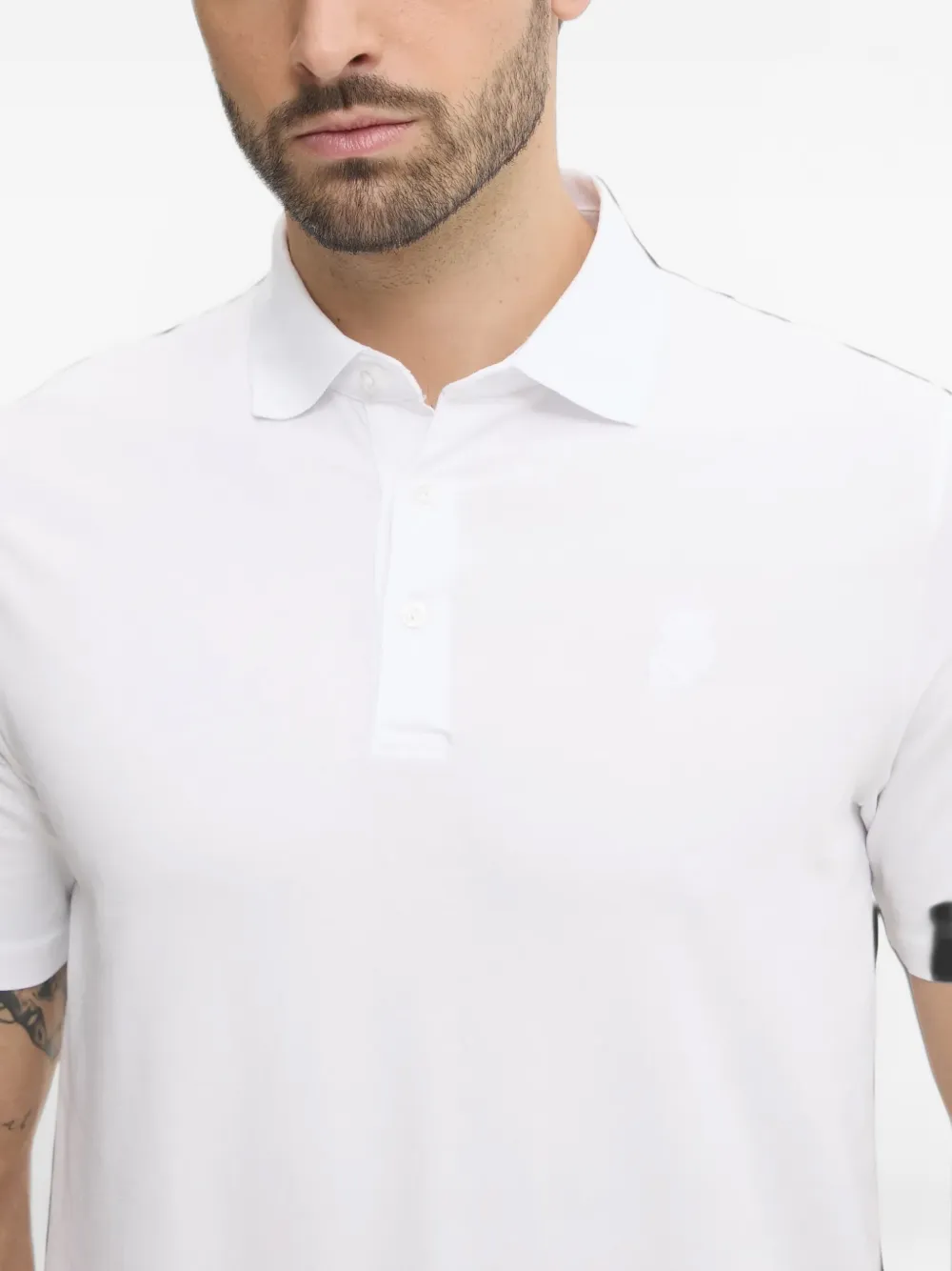 Karl Lagerfeld logo-detail polo shirt Wit