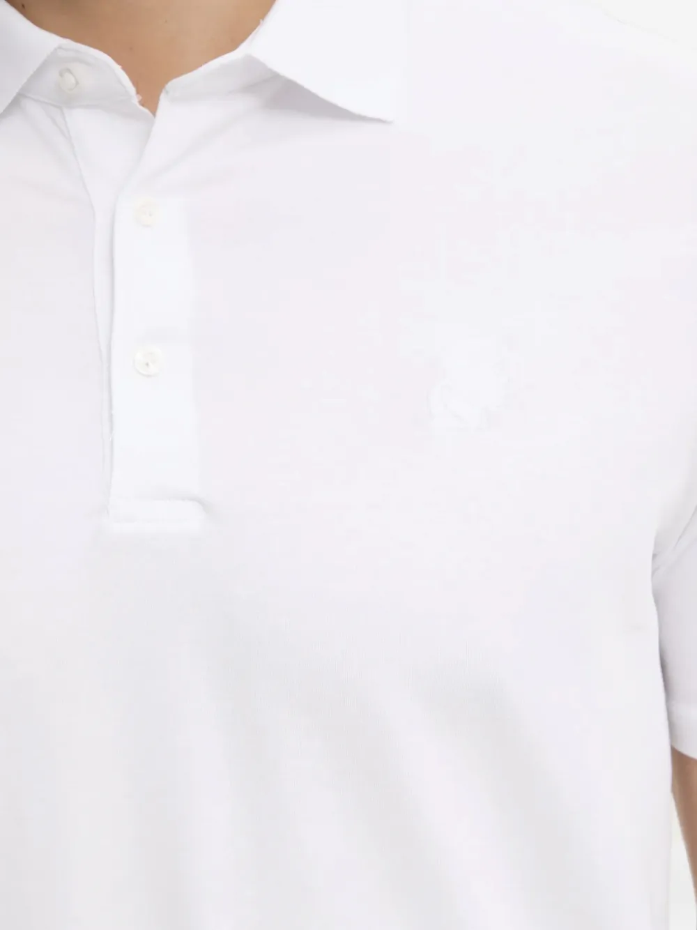Karl Lagerfeld logo-detail polo shirt Wit