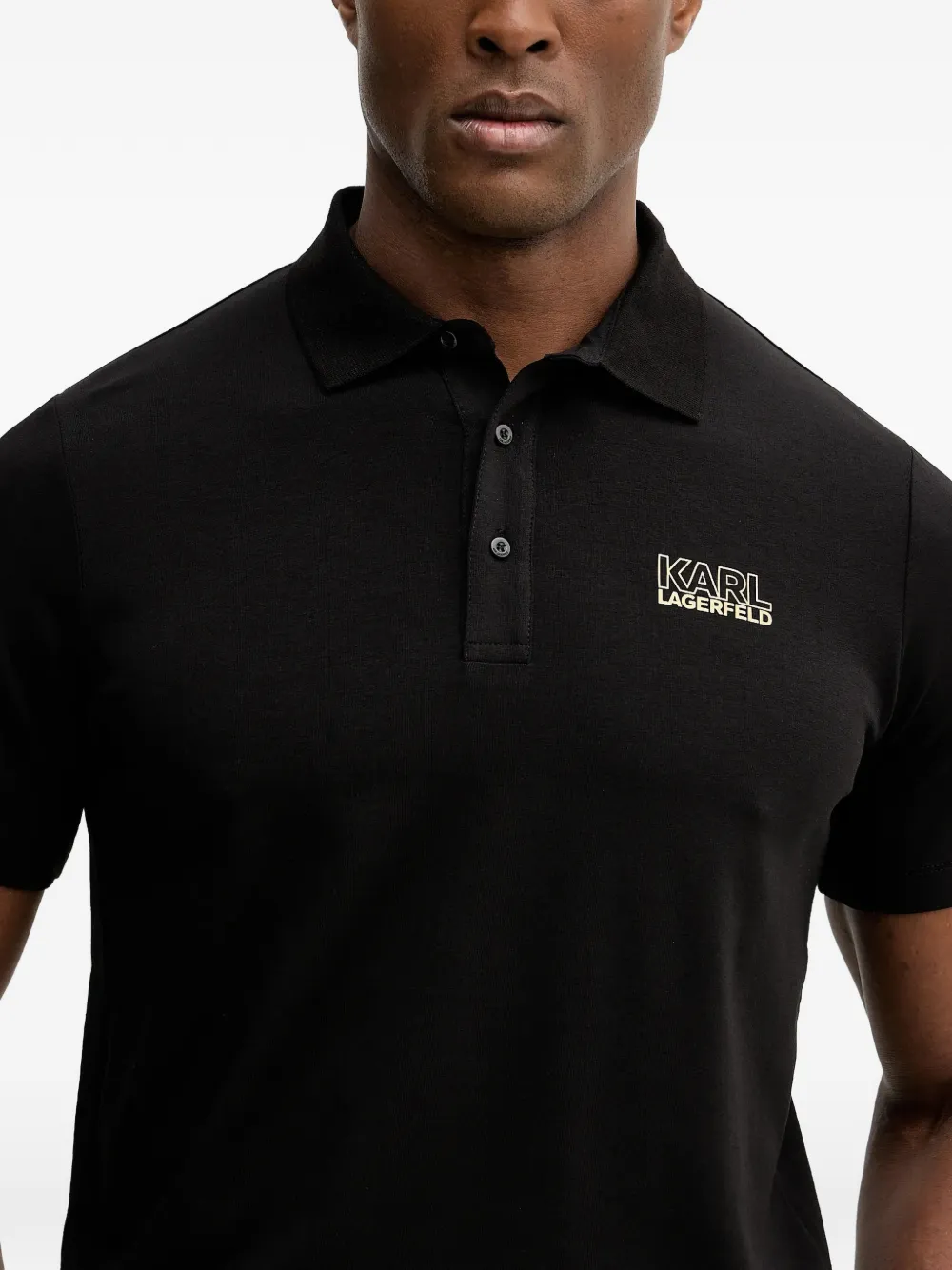 Karl Lagerfeld Poloshirt met logo Zwart