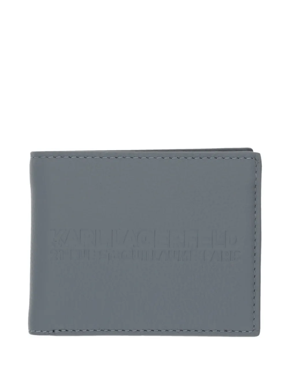 Karl Lagerfeld debossed-logo bifold wallet - Grigio