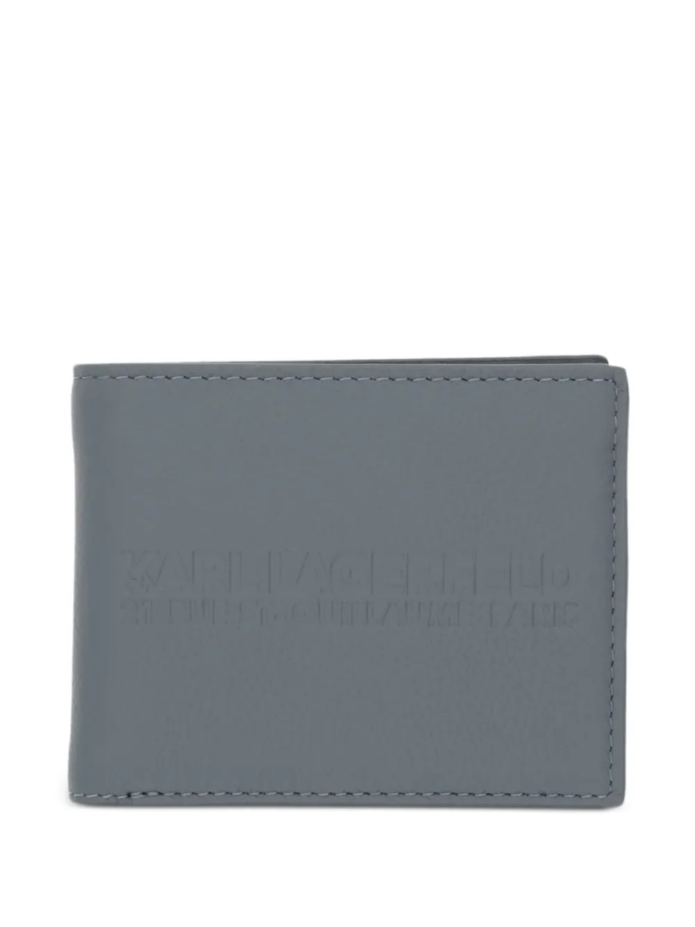 Karl Lagerfeld debossed-logo bifold wallet - Grigio