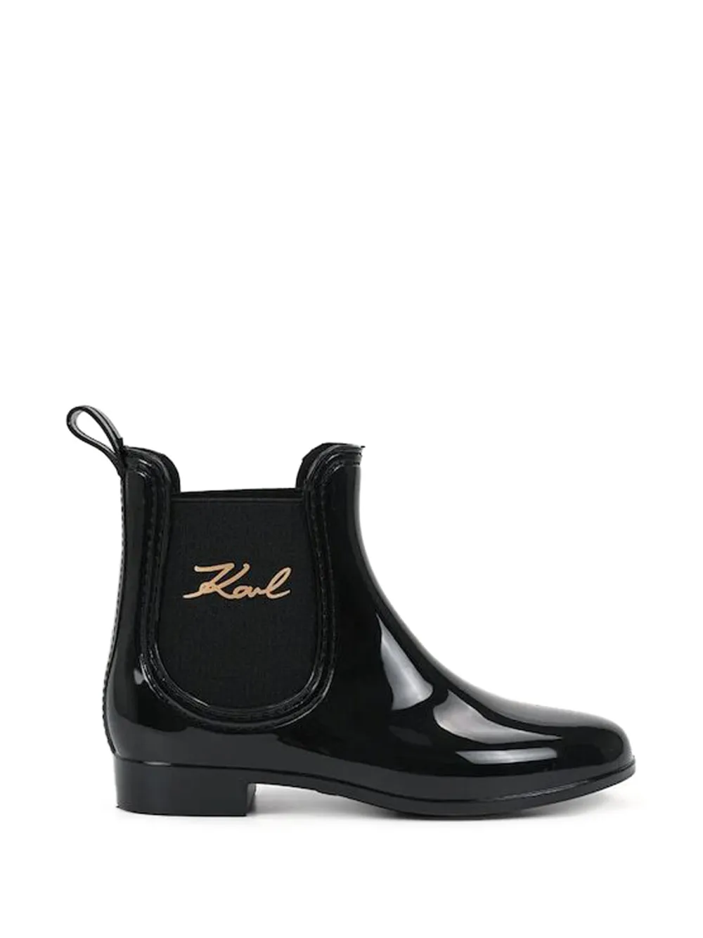 Karl Lagerfeld logo-plaque boots - Black
